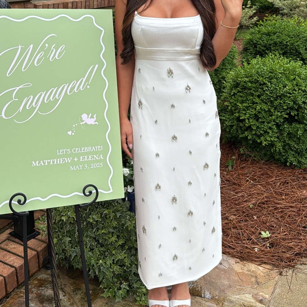 A.L.C. White Embellished Dress
